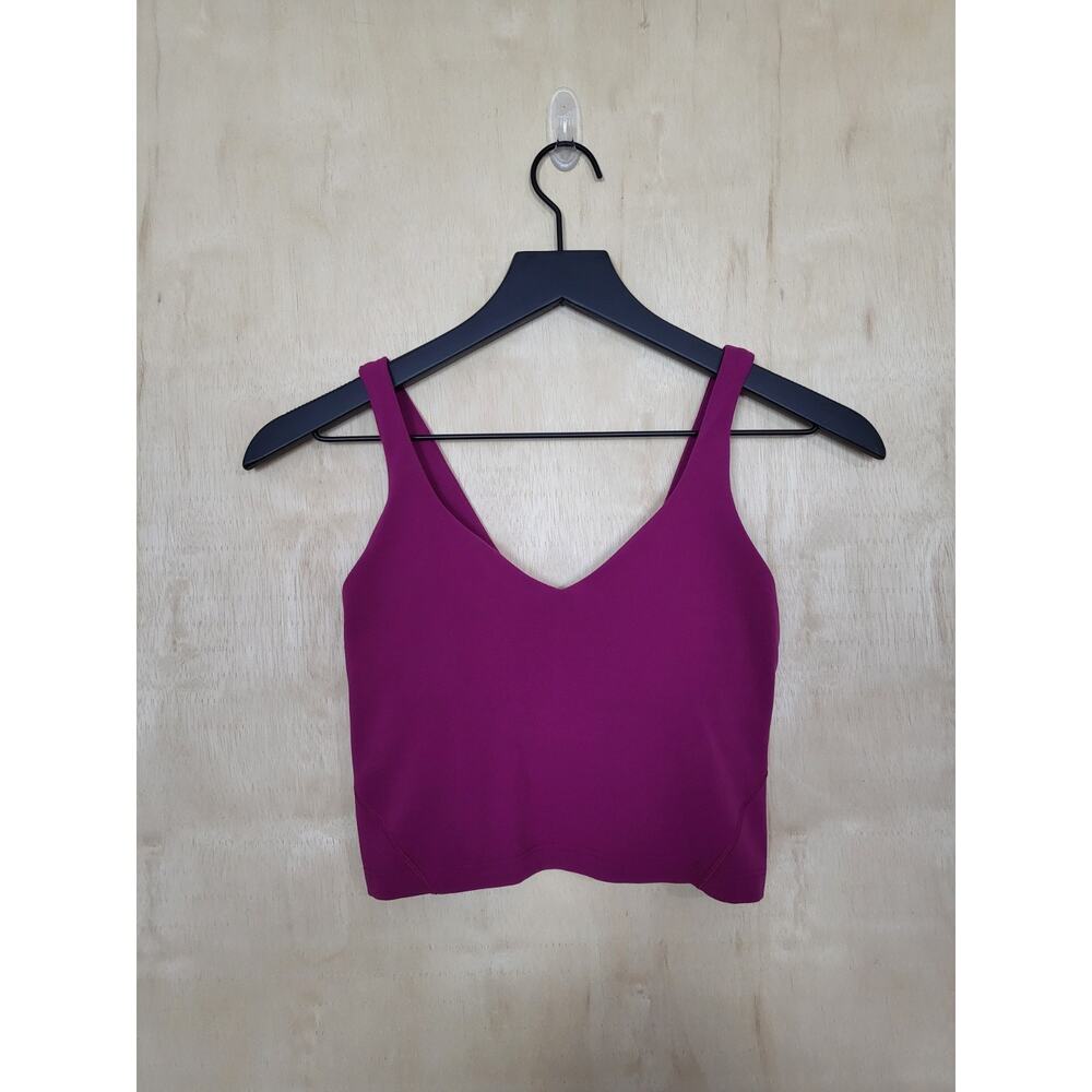 Size:2 Lululemon Align Tank Top Womens Purple Magenta Athletic Yoga Gym